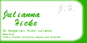 julianna hicke business card